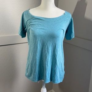 KTRNA Women’s Teal Blue Medium Yoga Top Criss Cross Back Scottsdale Yoga Studio